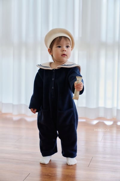 bebe nine13 (55cm-75cm) 2色水手領連身衣8