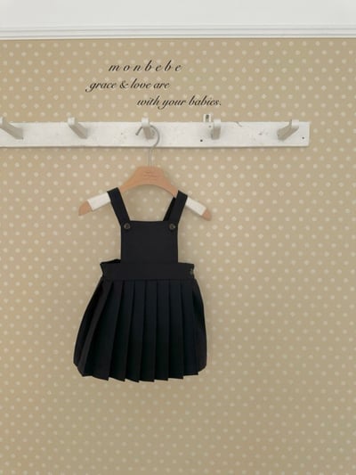 MONBEBE13｜(1y-6y) 吊帶百褶裙3
