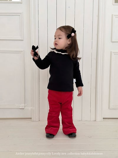 JE 424｜(80-110cm)  絨毛小喇叭長褲10