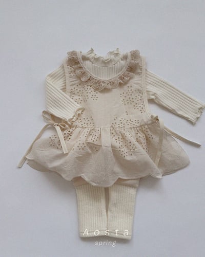 AOSTA14｜(6m-5y) 蕾絲棉質背心10