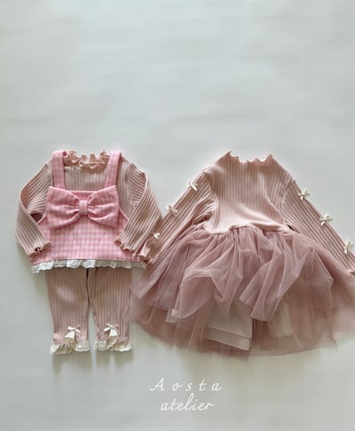 AOSTA26｜(6m-5y) 蝴蝶結蕾絲小背心8