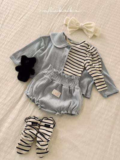 Valubebe66｜(65-90) 條紋公主袖上衣14