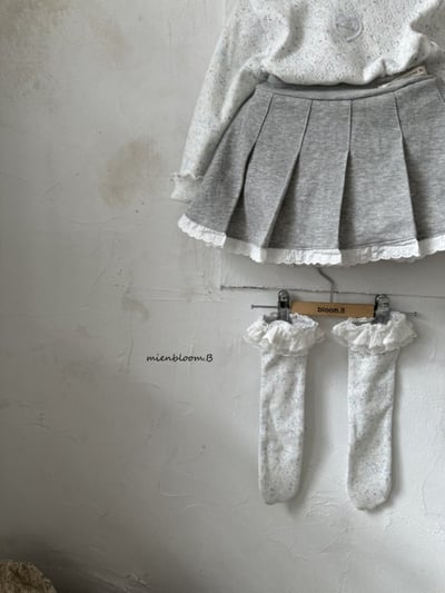 Bloom.b10｜(0m-18m) 愛心蕾絲花邊無根襪2