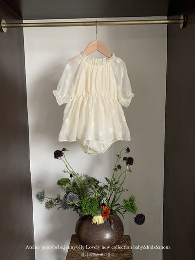 JE12｜(66-90cm) 雪紡愛心包屁洋裝6