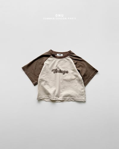 onu24｜(70cm-115cm) 撞色英字印花上衣4