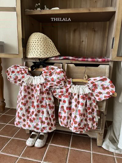 thelala53｜ (70-115) 玫瑰蕾絲方領洋裝8