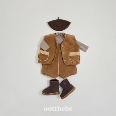 Oottbebe73｜(1y-7y)   麂毛皮復古背心7