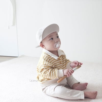 LEMONADE50｜(55cm-85cm) 2色有領條紋上衣18