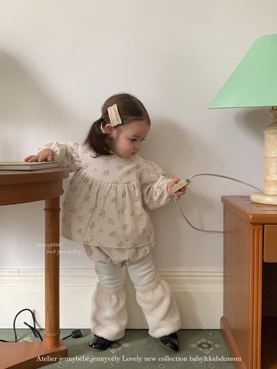 JE 651｜(73-100cm)  小花蕾絲包屁套裝16