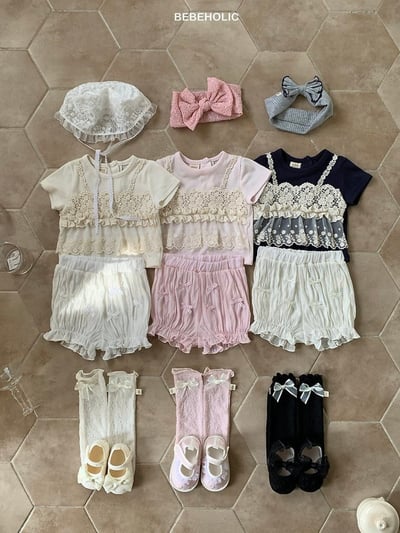 Bebe holic12｜(3m-18m) 蝴蝶結鬆緊褲11