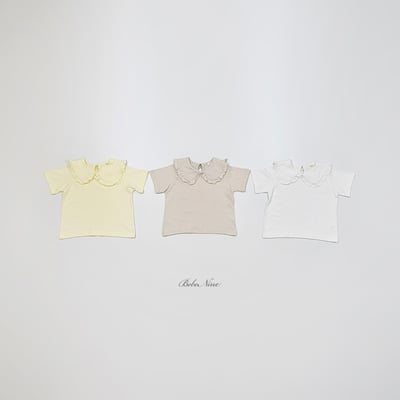 bebe nine06  (65cm-115cm) 3色荷葉娃娃領上衣2