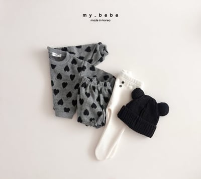 my_bebe22｜(-6m-12m-) 愛心印花套裝6