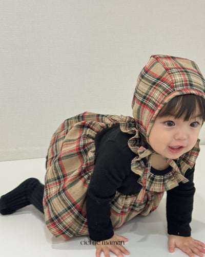 Cieldemaman15｜(3M~15M)  2色瑪麗格子連身裙12