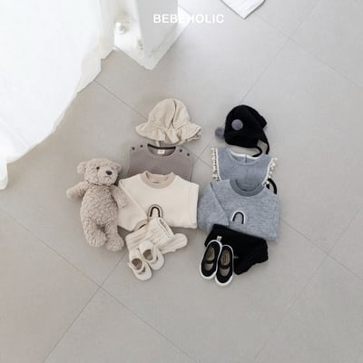 Bebe holic45｜(3m-18m) 彩虹微起毛包屁衣18