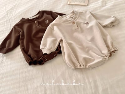 Valubebe32｜(65-80) B英字包屁衣14