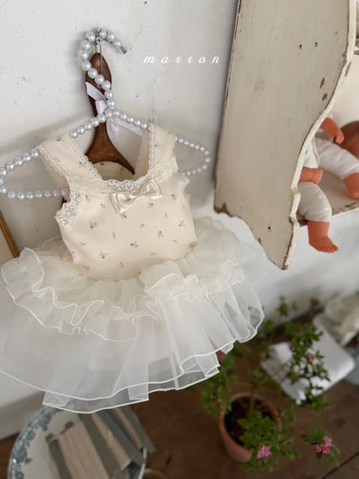 Marron11｜(3m-18m 1y-6y) 芭蕾舞紗裙裝3