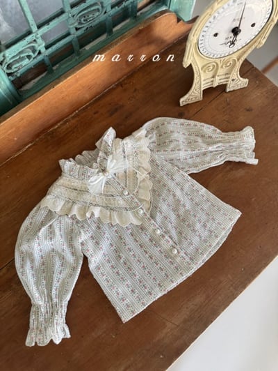 Marron42｜(free) 針織蝴蝶緞帶胸針6