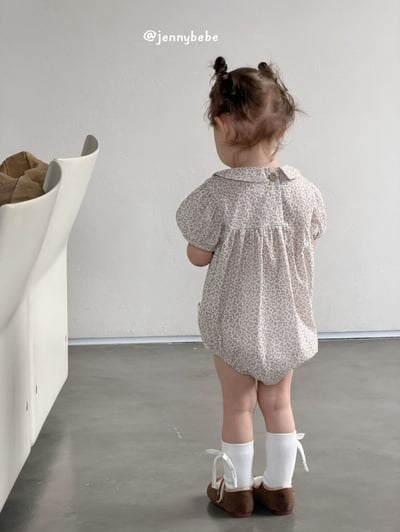 JE695｜(66-90cm) 田園碎花包屁衣2