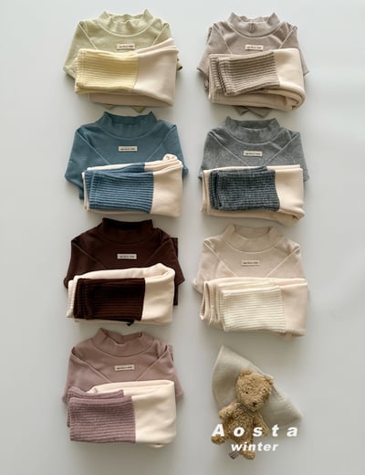 AOSTA56｜(6m-5y) 小標中高領上衣20