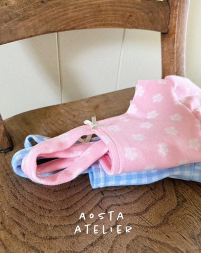 AOSTA｜(4m-5y) 蝴蝶蕾絲吊帶洋裝3