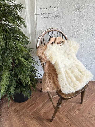 MONBEBE20｜(1y-8y) 層次薄紗洋裝9