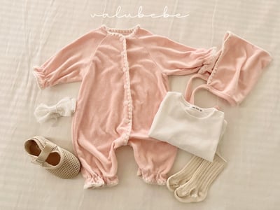 Valubebe36｜(65-80) 滾邊縮口連身衣5