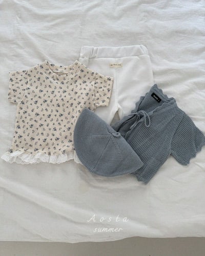 AOSTA25｜(6m-5y) 3款碎花蕾絲裙邊上衣22