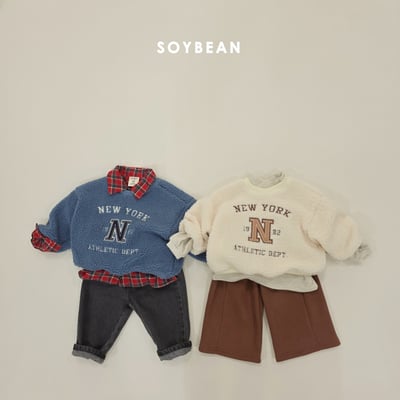 Soybean36｜(75cm-118cm) 英字刷毛上衣16