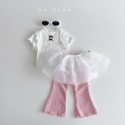 my_bebe35｜(80-120cm) 荷葉層次邊上衣17