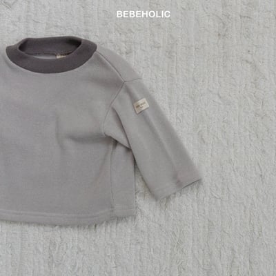 Bebe holic49｜(3m-18m) 撞色領素面上衣12