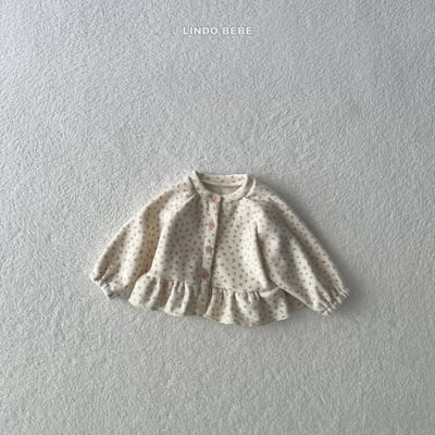 Lindo28｜(3m-18m) 荷葉邊內刷毛開襟外套8