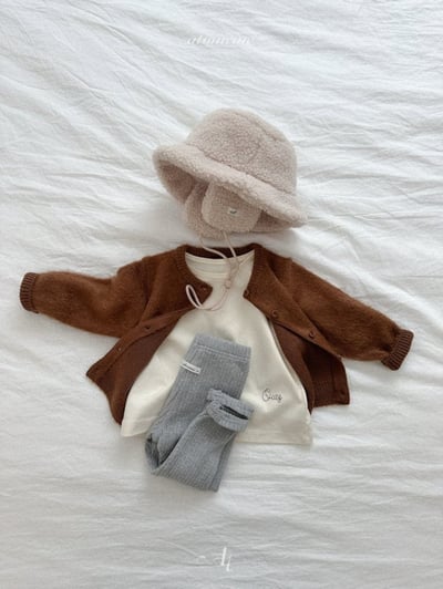 Atomeme29｜(70cm-110cm) 簡約毛絨針織開襟外套8