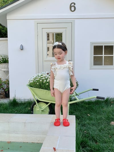 JE29｜(73-130cm) 蕾絲花邊防曬50+泳衣-無袖10