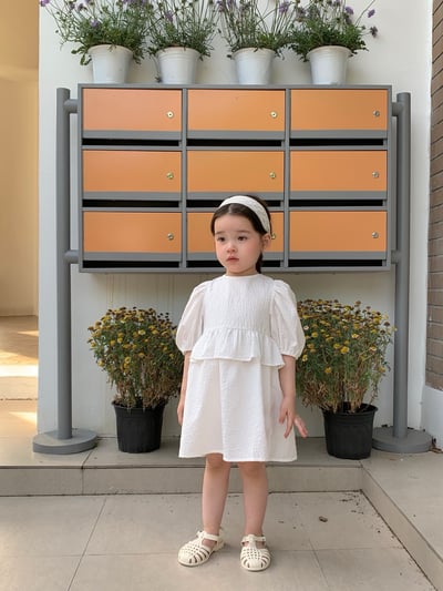 JE26｜(66-120cm) 泡泡袖綁帶包屁衣/洋裝3