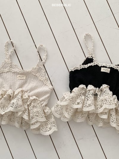 Bebe holic15｜(3m-18m) 針織蕾絲小花背心13