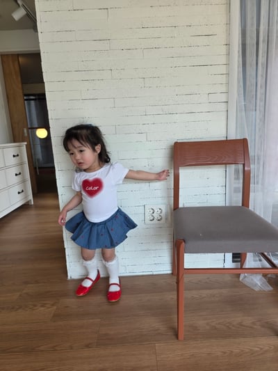 Color05｜(75-115cm) 愛心印花上衣4