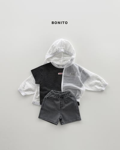 Bonito46｜(75cm-125cm) 3色連帽防風拉鍊外套6
