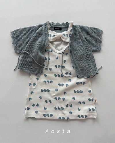 AOSTA33｜(6m-5y) 3款綁帶針織開衫外套9