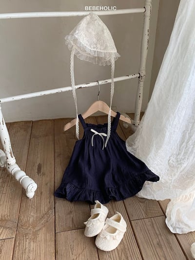 Bebe holic31｜(3m-18m) 蝴蝶結連身裙7