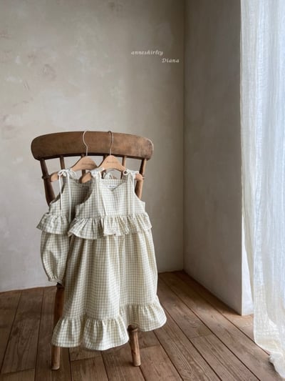 Anne Shirley03｜(1y-5y) 1色格紋綁帶荷葉洋裝21