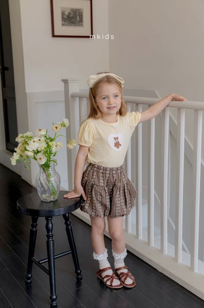 M-KIDS17｜(65-115cm) 印花泡泡短褲11