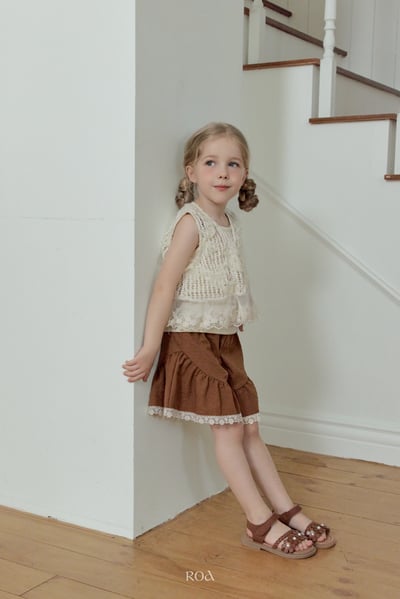 ROA22｜(6m-18m) 1色蕾絲鏤空背心10