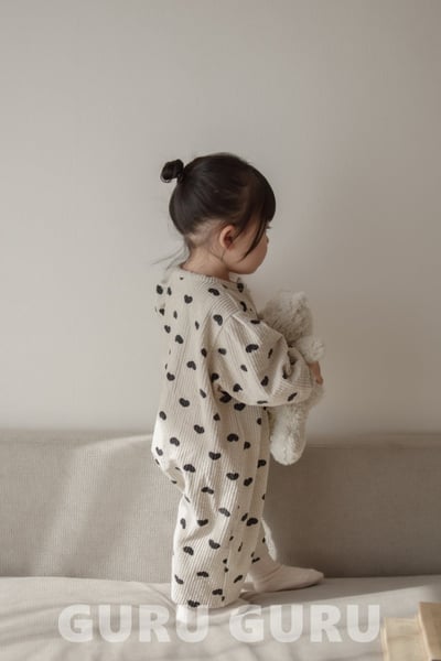 GURU GURU26｜(6m-24m) 2色愛心/波點燈芯絨連身衣12
