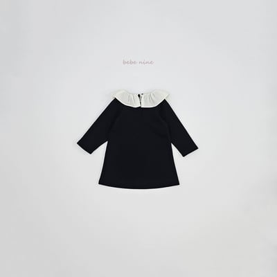 bebe nine33 (65cm-115cm) 3色荷葉摺邊洋裝13