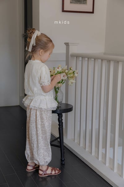 M-KIDS10｜(65-115cm) 短袖開襟綁帶外套15