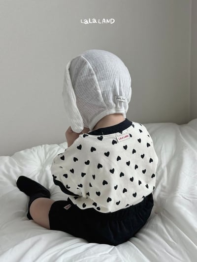 lala land07｜(3m-18m) 2色波點愛心上衣1