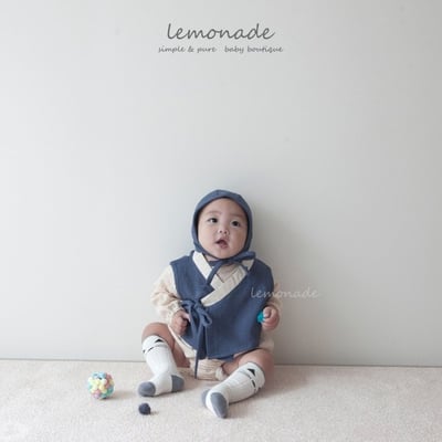 LEMONADE24｜(55cm-85cm) 2色韓服套裝含帽子15