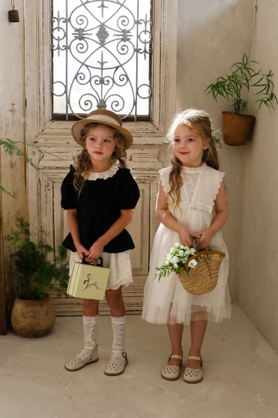 FLO03｜(75-140) 兩色蕾絲網紗長裙6