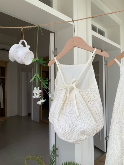 JE08｜(66-120cm-mom) 鈎花挖背包屁衣/洋裝13