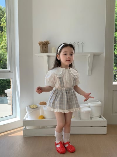 JE27｜(66-120cm) 學院格紋吊帶包屁衣/洋裝16